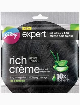 Godrej Expert Creme Hair Colour - Natural Black (1.0)