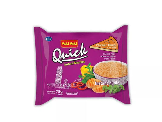 Wai Wai Quick Chicken Pizza Noodles