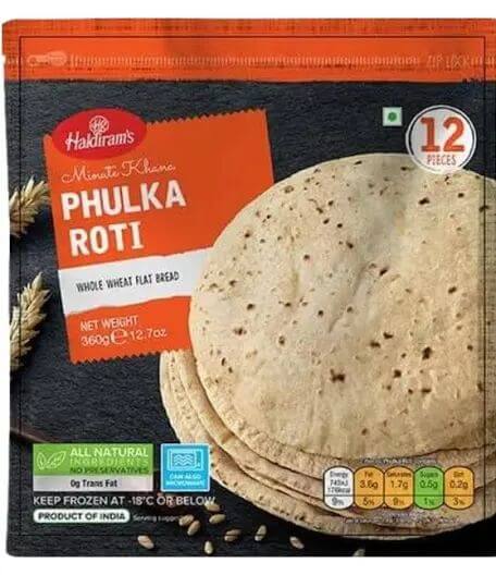 Haldiram Frozen Phulka Roti ( Buy 1 Get 1 Free)