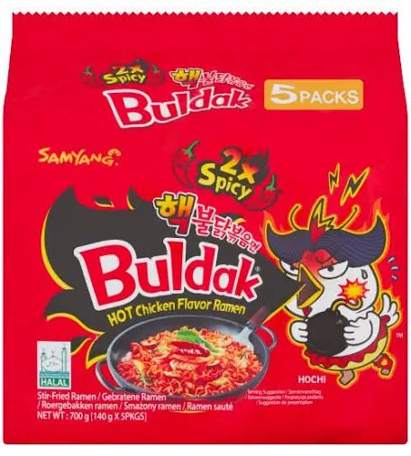 Samyang Buldak Double Spicy Hot (Pack of 5)