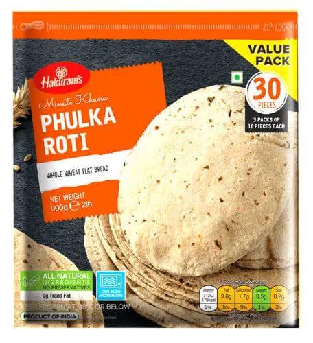 Haldiram Frozen Phulka Roti Family Pack