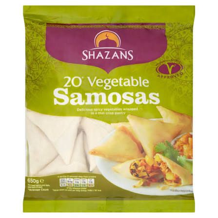 Shazans Frozen Vegetable Samosas