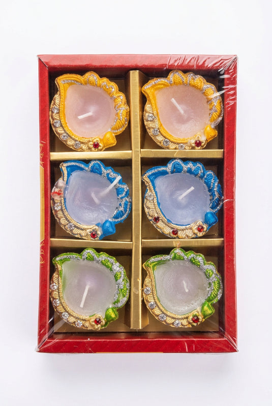 Courful Wax Diwali Diya Set