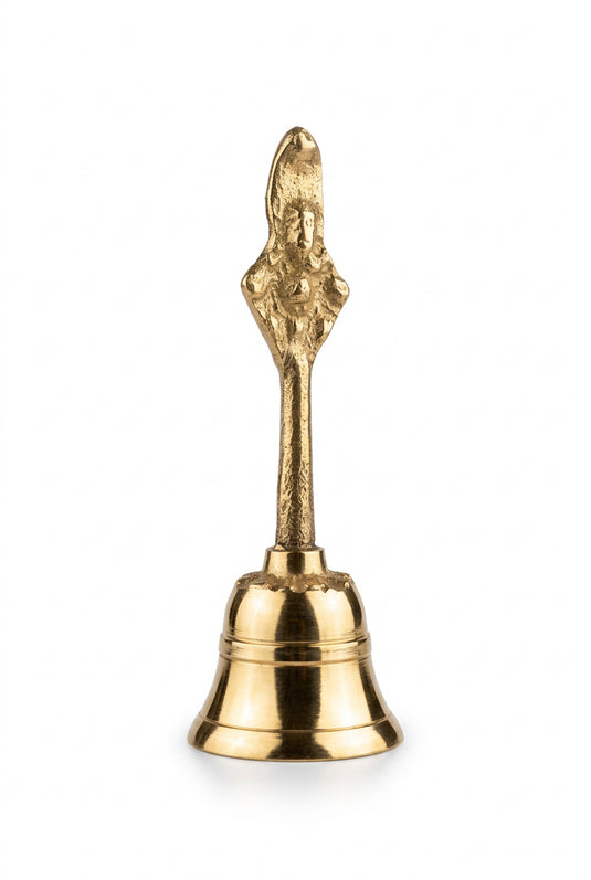 Brass Pooja Bell (Ghanti) - Medium
