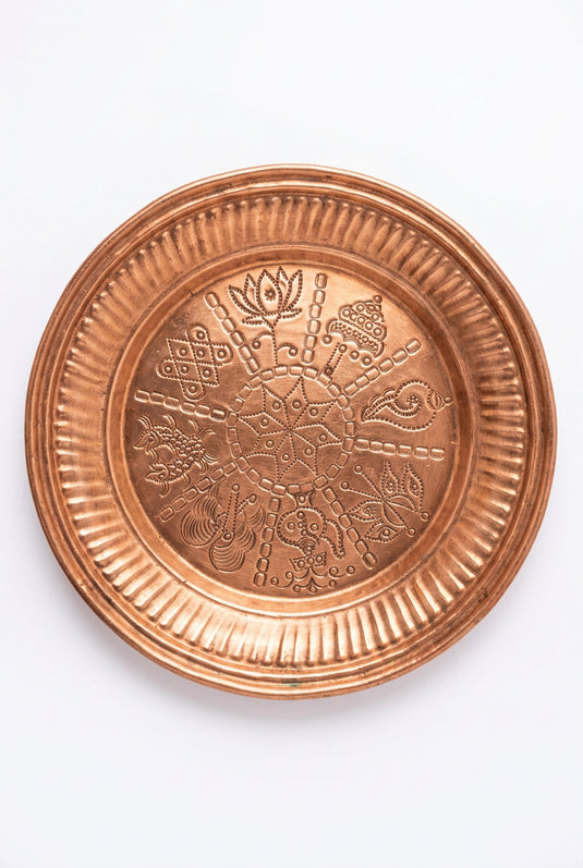 Ashtamangala Design Puja Thali